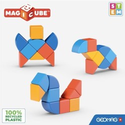 Blocs magnétiques - GEOMAG - Magicube 208 - 9 pieces - Formes variée