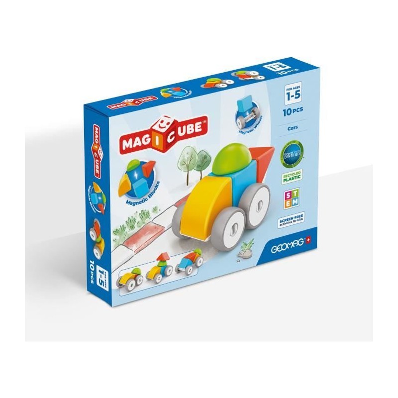 Blocs magnétiques - GEOMAG - Magicube 308 - 10 pieces - Formes varié Blocs magnétiques - GEOMAG - Magicube 308 - 10 pieces - Formes varié