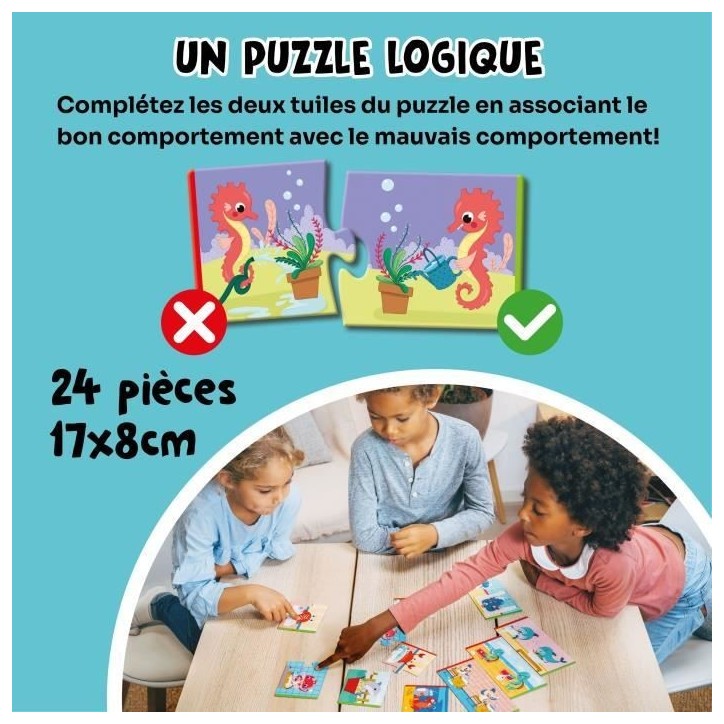 Jeux éducatifs - GEOMAG - Ecologic Puzzle Saving Water - Mini-puzzles éducatifs - Préservation de l'eau Jeux éducatifs - GEOMAG - Ecologic Puzzle Saving Water - Mini-puzzles éducatifs - Préservation de l'eau