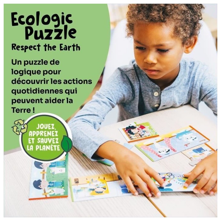 Jeux éducatifs - GEOMAG - Ecologic Puzzle Respect the Earth - Mini-puzzles éducatifs - Actions écoresponsables Jeux éducatifs - GEOMAG - Ecologic Puzzle Respect the Earth - Mini-puzzles éducatifs - Actions écoresponsables