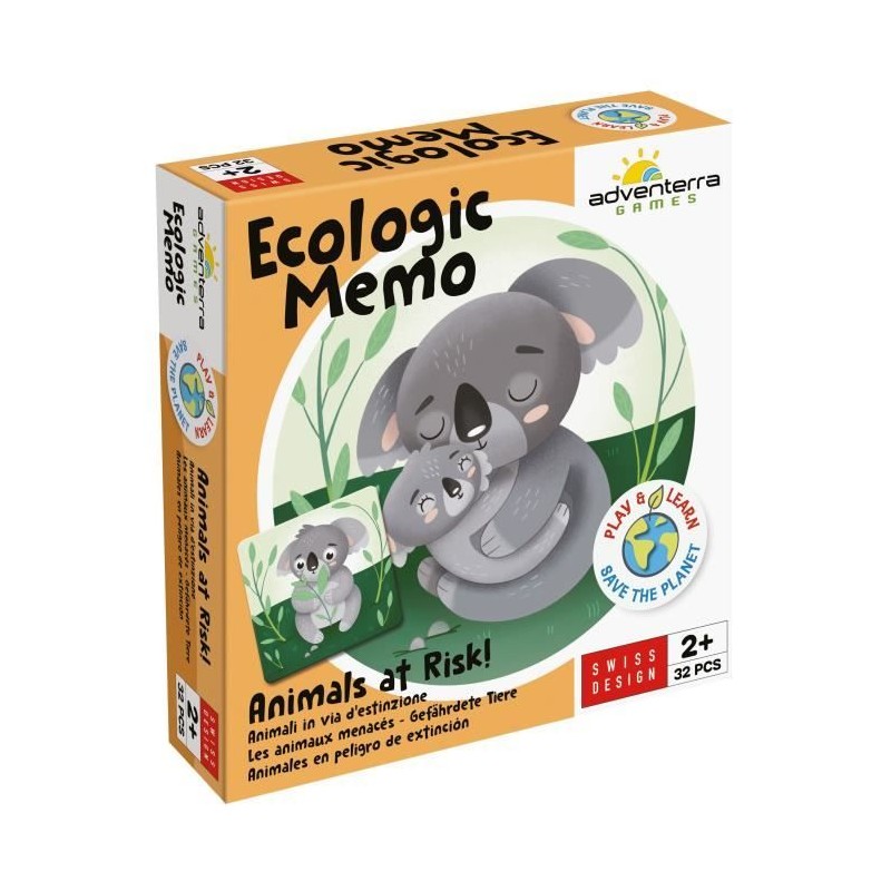 Jeux éducatifs - GEOMAG - Ecologic Memo Animals at Risk - Jeu de mém Jeux éducatifs - GEOMAG - Ecologic Memo Animals at Risk - Jeu de mém