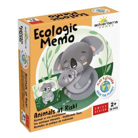 Jeux éducatifs - GEOMAG - Ecologic Memo Animals at Risk - Jeu de mém
