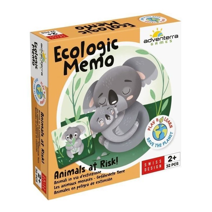 Jeux éducatifs - GEOMAG - Ecologic Memo Animals at Risk - Jeu de mémoire - Animaux en voie de disparition - Association bébé Jeux éducatifs - GEOMAG - Ecologic Memo Animals at Risk - Jeu de mémoire - Animaux en voie de disparition - Association bébé