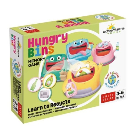 Jeux éducatifs - GEOMAG - Hungry Bins - Tri sélectif - Apprentissage