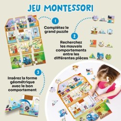Jeux éducatifs - GEOMAG - My Eco House - Méthode Montessori - Constr