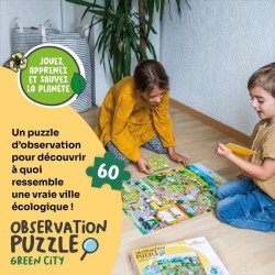 Jeux éducatifs - GEOMAG - Observation Puzzle Green City - Puzzle éco