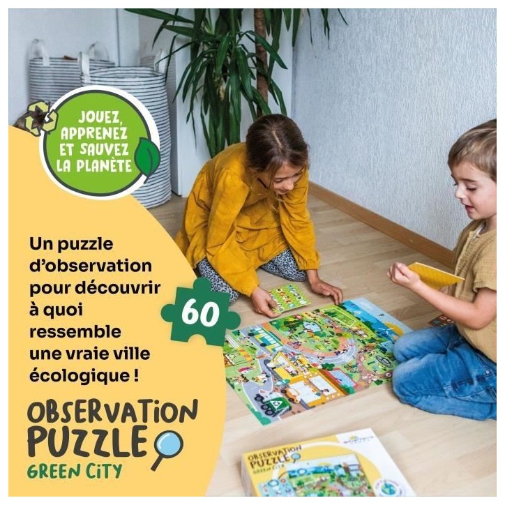 Jeux éducatifs - GEOMAG - Observation Puzzle Green City - Puzzle écologique - Découverte des villes durables - Poster inclus Jeux éducatifs - GEOMAG - Observation Puzzle Green City - Puzzle écologique - Découverte des villes durables - Poster inclus