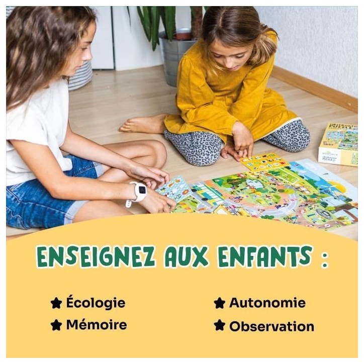 Jeux éducatifs - GEOMAG - Observation Puzzle Green City - Puzzle écologique - Découverte des villes durables - Poster inclus Jeux éducatifs - GEOMAG - Observation Puzzle Green City - Puzzle écologique - Découverte des villes durables - Poster inclus