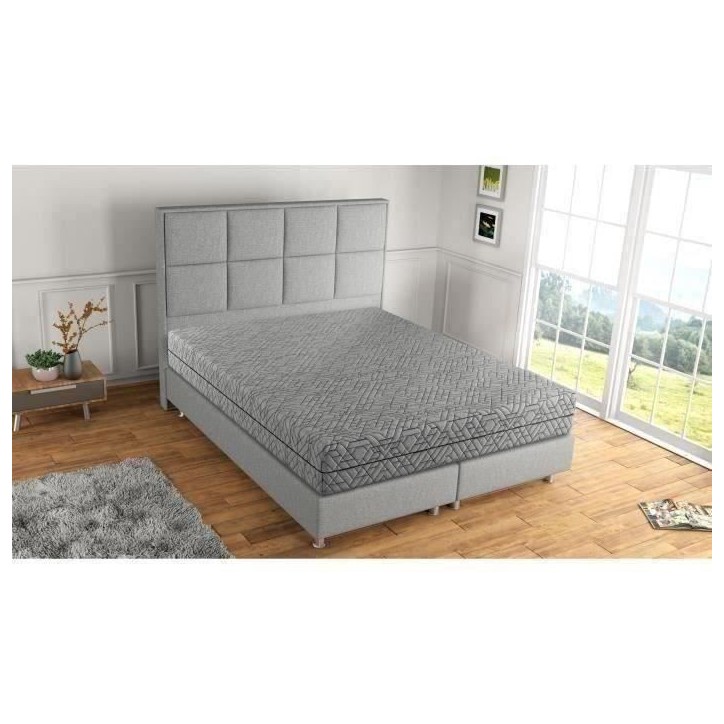 MODAMS GeoFlex 140 x 190 - 532 Ressorts ensachés - Mousse PU 24kg/m² - 5 zones - Respirant - Déhoussable - Réversible - Ep. MODAMS GeoFlex 140 x 190 - 532 Ressorts ensachés - Mousse PU 24kg/m² - 5 zones - Respirant - Déhoussable - Réversible - Ep.
