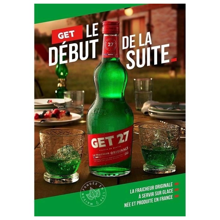 Magnum Get 27 - Liqueur de menthe - France - 17.9%vol - 150cl Magnum Get 27 - Liqueur de menthe - France - 17.9%vol - 150cl