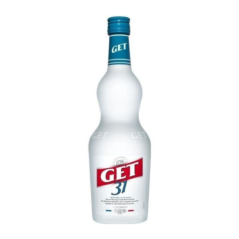 Liqueur Get 31 - Liqueur de menthe glaciale - France - 24%vol - 70cl Liqueur Get 31 - Liqueur de menthe glaciale - France - 24%vol - 70cl