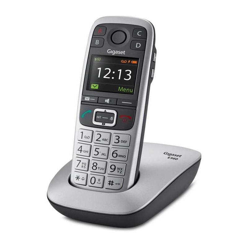 Gigaset Téléphone sans fil dect silver - giga e 560 silver