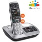 Gigaset Téléphone sans fils dect noir/argent avec répondeur - e560a