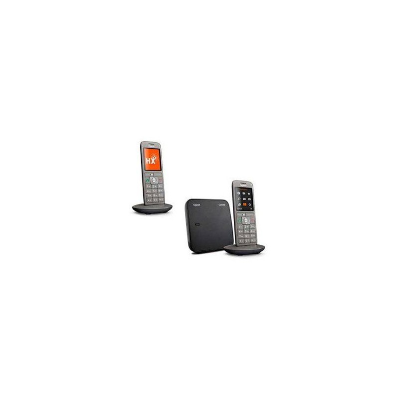 Téléphone Fixe sans fil - GIGASET CL 660 Duo Anthracite - Écran cou Téléphone Fixe sans fil - GIGASET CL 660 Duo Anthracite - Écran cou