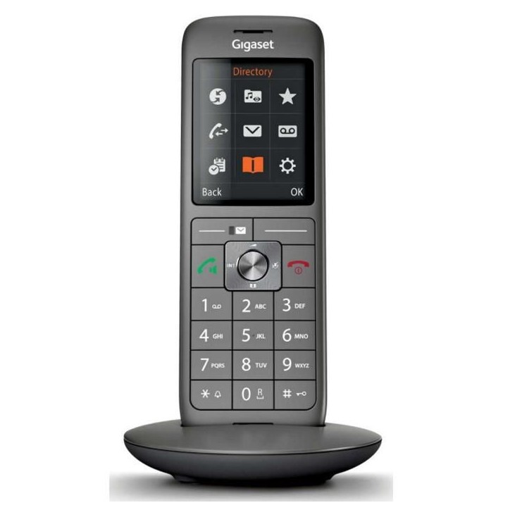 Téléphone Fixe sans fil - GIGASET CL 660 Duo Anthracite - Écran couleur rétroéclairé - Répertoire 400 contacts