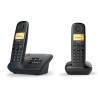 Téléphone Fixe GIGASET A 170 A Duo Noir - Répondeur - Écran rétro Téléphone Fixe GIGASET A 170 A Duo Noir - Répondeur - Écran rétro