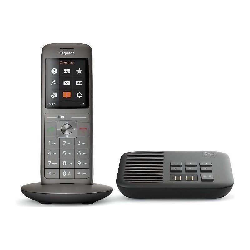 Téléphone Fixe Gigaset CL 660 A Anthracite - Répondeur, écran coul Téléphone Fixe Gigaset CL 660 A Anthracite - Répondeur, écran coul