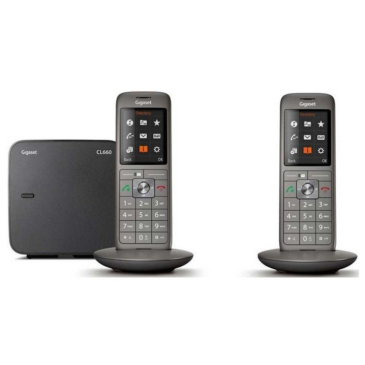 GIGASET Téléphone Fixe CL 660 A Duo Anthracite GIGASET Téléphone Fixe CL 660 A Duo Anthracite