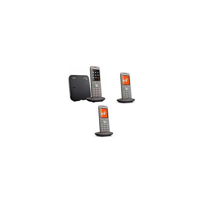 GIGASET Téléphone Fixe CL 660 A Trio Anthracite GIGASET Téléphone Fixe CL 660 A Trio Anthracite
