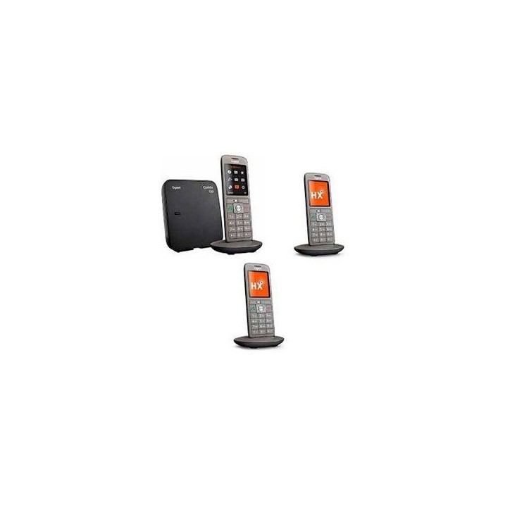 GIGASET Téléphone Fixe CL 660 A Trio Anthracite GIGASET Téléphone Fixe CL 660 A Trio Anthracite