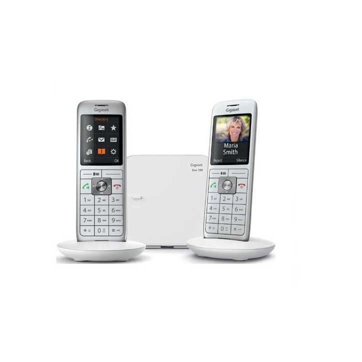 GIGASET Téléphone Fixe CL 660 Duo Blanc GIGASET Téléphone Fixe CL 660 Duo Blanc