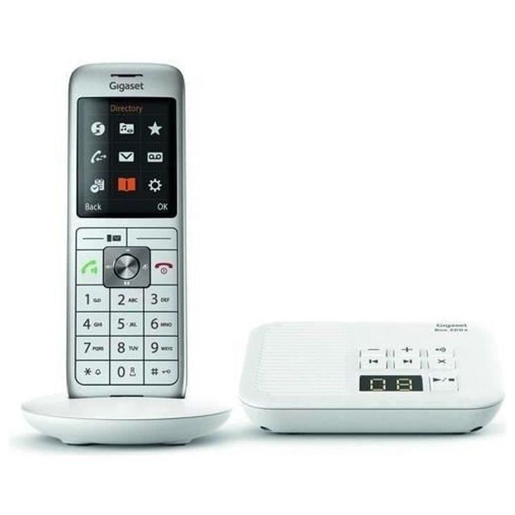 GIGASET Téléphone Fixe CL 660 A Blanc GIGASET Téléphone Fixe CL 660 A Blanc