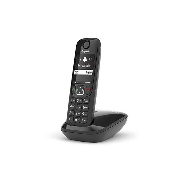 GIGASET Téléphone Fixe AS690 Noir GIGASET Téléphone Fixe AS690 Noir