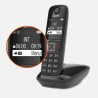 GIGASET Téléphone Fixe AS690 Noir GIGASET Téléphone Fixe AS690 Noir
