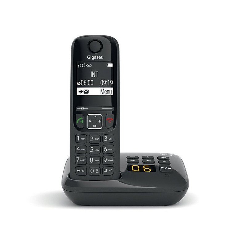 GIGASET Téléphone Fixe AS690 A Noir GIGASET Téléphone Fixe AS690 A Noir