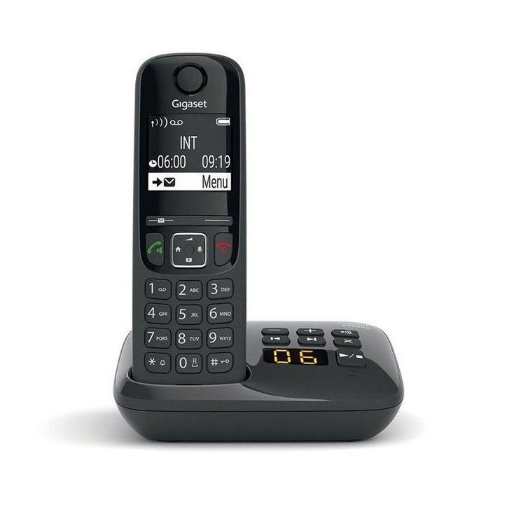 GIGASET Téléphone Fixe AS690 A Noir GIGASET Téléphone Fixe AS690 A Noir