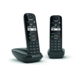 GIGASET Téléphone Fixe AS690 Duo Noir