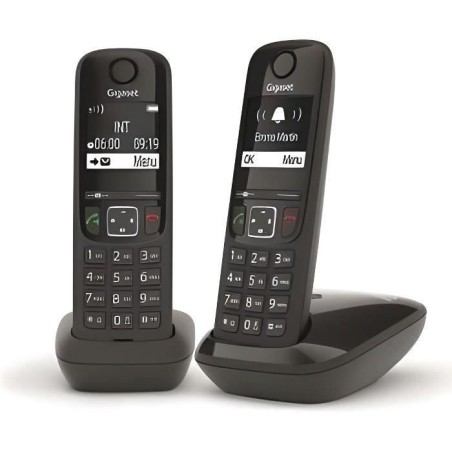 GIGASET Téléphone Fixe AS690 Duo Blanc