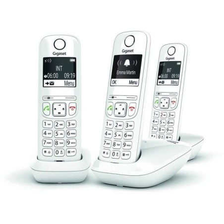GIGASET Téléphone Fixe AS690 Trio Blanc