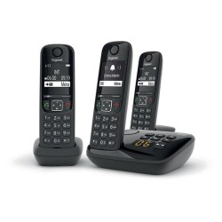 GIGASET Téléphone Fixe AS690 A Trio Noir