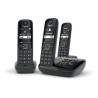 GIGASET Téléphone Fixe AS690 A Trio Noir GIGASET Téléphone Fixe AS690 A Trio Noir