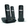 GIGASET Téléphone Fixe AS690 A Trio Noir GIGASET Téléphone Fixe AS690 A Trio Noir