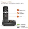GIGASET Téléphone Fixe AS690 A Trio Noir GIGASET Téléphone Fixe AS690 A Trio Noir