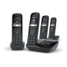 GIGASET Téléphone Fixe AS690 A Quattro Noir GIGASET Téléphone Fixe AS690 A Quattro Noir