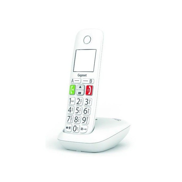 Téléphone Fixe GIGASET E290 Blanc - Grand écran et touches larges - Mode Audio Boost - Répertoire 150 contacts Téléphone Fixe GIGASET E290 Blanc - Grand écran et touches larges - Mode Audio Boost - Répertoire 150 contacts