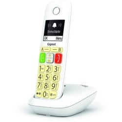 Téléphone Fixe sans Fil - GIGASET - E290 Duo Blanc - Grand écran -