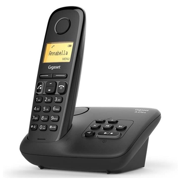 Gigaset A270 A Solo avec répondeur Noir