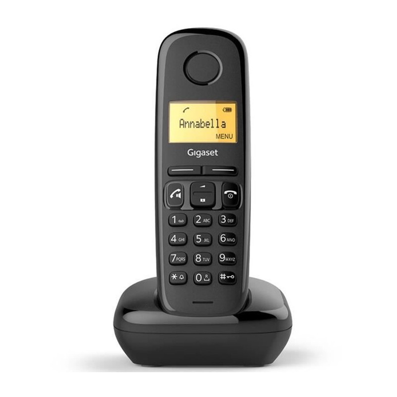 Téléphone sans fil Gigaset A270 Solo - Noir - Mains libres - Répert Téléphone sans fil Gigaset A270 Solo - Noir - Mains libres - Répert