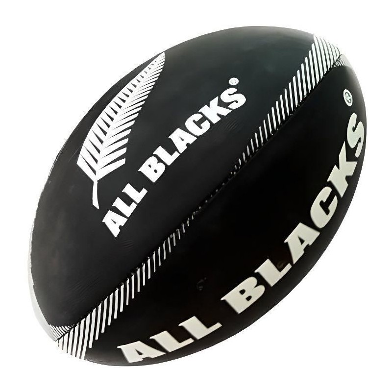 Ballon de rugby - GILBERT - Supporter All Blacks Midi - Noir et blanc Ballon de rugby - GILBERT - Supporter All Blacks Midi - Noir et blanc