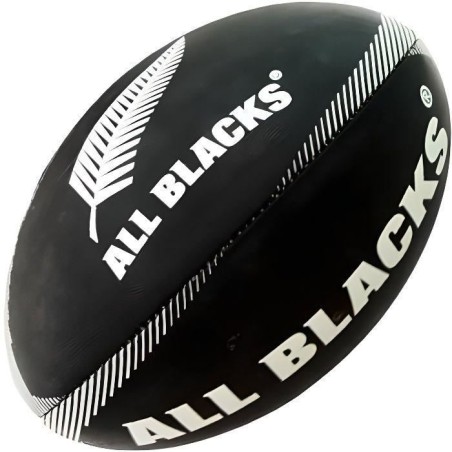 Ballon de rugby - GILBERT - Supporter All Blacks Midi - Noir et blanc