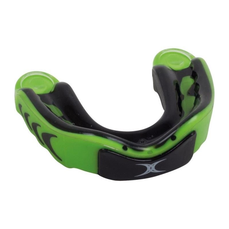 Protege dents - GILBERT - Virtuo 3DY - Rugby - Noir et Vert Protege dents - GILBERT - Virtuo 3DY - Rugby - Noir et Vert