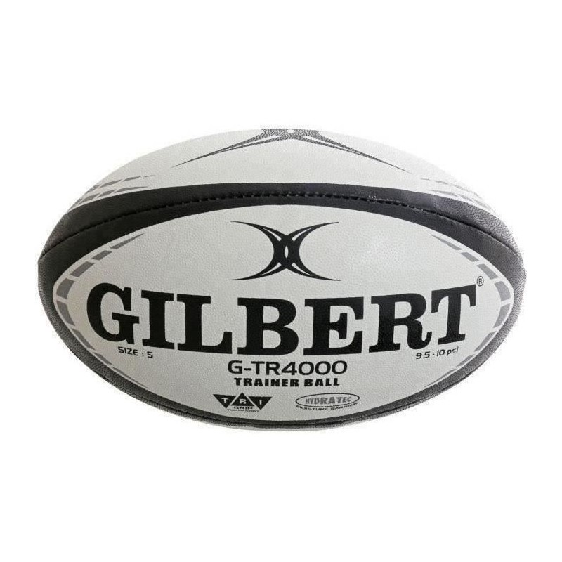 Ballon de rugby d'entrainement - GTR4000 - Noir - GILBERT - T3 Ballon de rugby d'entrainement - GTR4000 - Noir - GILBERT - T3