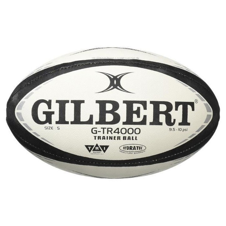 Ballon de rugby d'entrainement - GTR4000 - Noir - GILBERT - T3