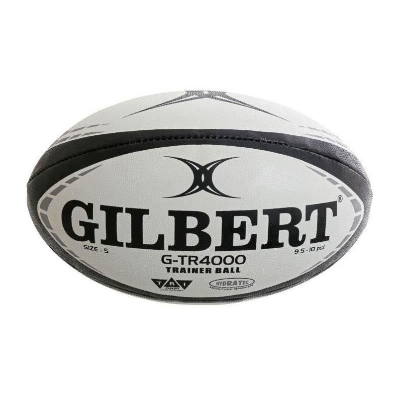 Ballon de rugby d'entrainement - GTR4000 - Noir - GILBERT - T4