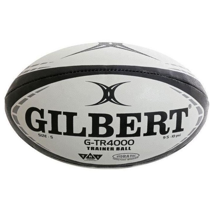 Ballon de rugby d'entrainement - GTR4000 - Noir - GILBERT - T4 Ballon de rugby d'entrainement - GTR4000 - Noir - GILBERT - T4