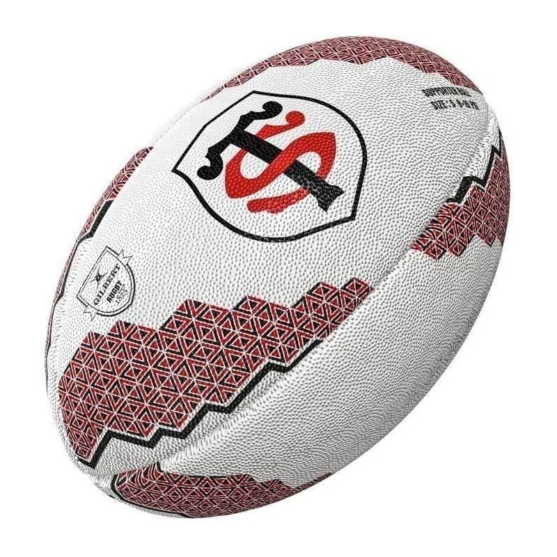 Ballon de rugby Supporter Toulouse - GILBERT - T5 - Lot de 5 Ballon de rugby Supporter Toulouse - GILBERT - T5 - Lot de 5